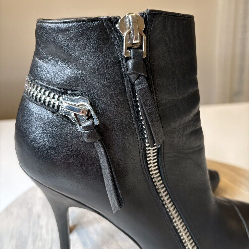 Jean-Michel Cazabat Zoulu Pump Nappy‎ Vintage Black Zipper Bootie US Size 10 - Picture 6 of 12